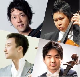 ミューザ川崎ホリデーアフタヌーンコンサート　「４ Cellos！」　横坂源＆辻本玲＆伊藤文嗣＆上森祥平